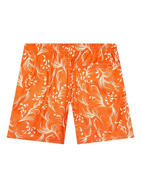  John Elliott Mesh-panel Printed Shorts - Orange 