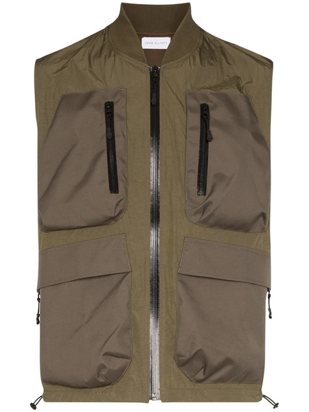  John Elliott Multi-pocket Vest - Green 