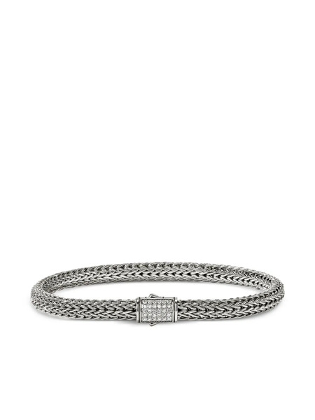  John Hardy Sterling Silver Icon Diamond Bracelet 