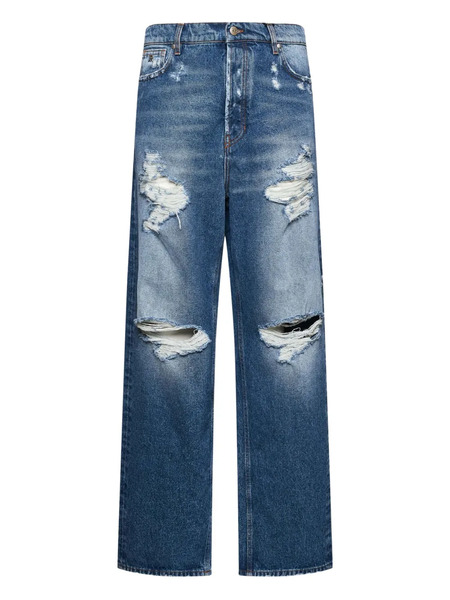  John Richmond Distressed Jeans - Blue 