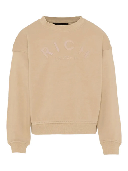  John Richmond Junior Embossed Crew-neck Sweatshirt - Neutrals 