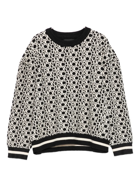  John Richmond Junior Logo-pattern Sweater - Black 