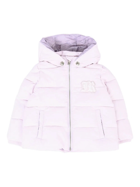  John Richmond Junior Quilted Logo-patch Jacket - Pink 