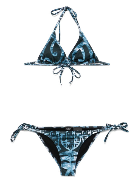  John Richmond Printed Bikini - Blue 