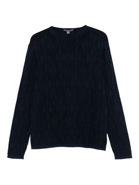  John Varvatos Diamond-knit Sweater - Blue 