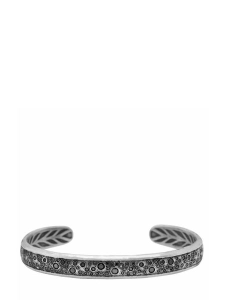  John Varvatos Stardust Black-diamonds Cuff - Silver 