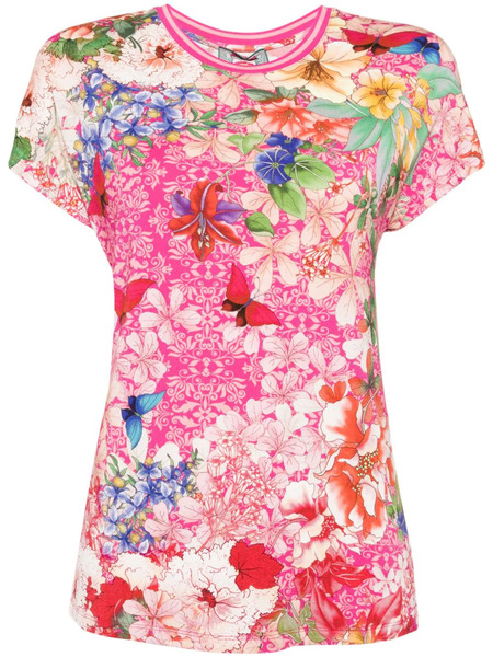  Johnny Was Frame T-shirt - Pink 