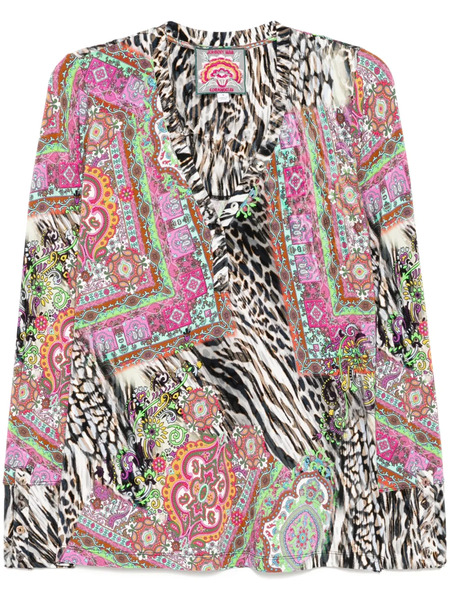  Johnny Was The Janie Henley Blouse - Purple 