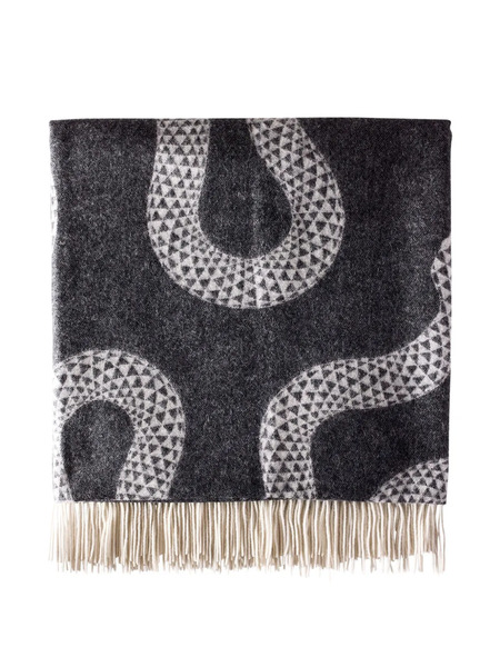  Jonathan Adler Ja Eden Wool Blanket - Grey 