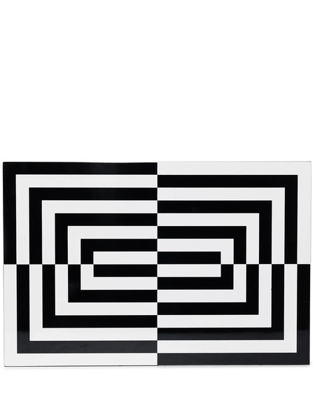  Jonathan Adler Op Art Large Lacquer Box - Black 