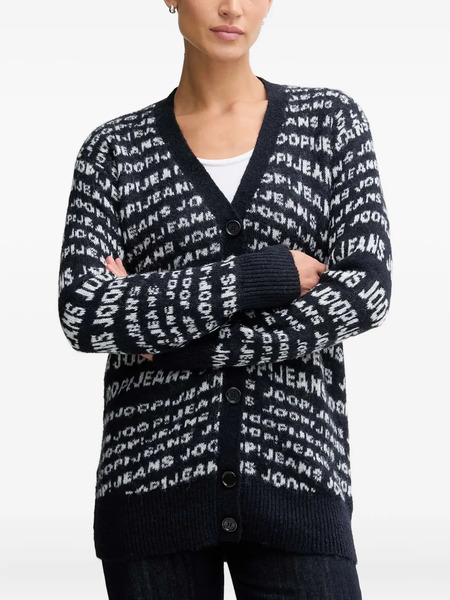  Joop! Buttoned-patterned Cardigan - Blue 