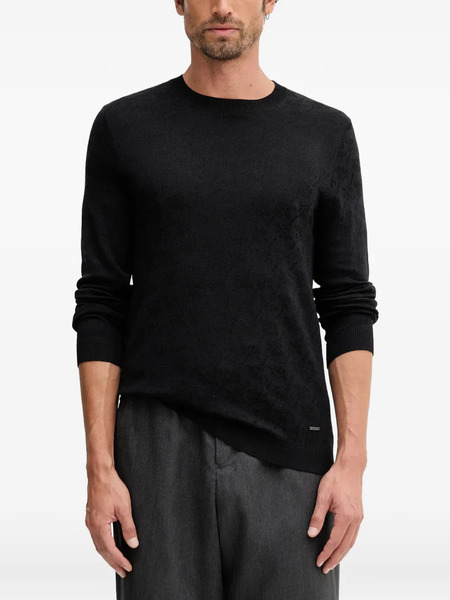  Joop! Cahilo Jacquard Knit Sweater - Black 
