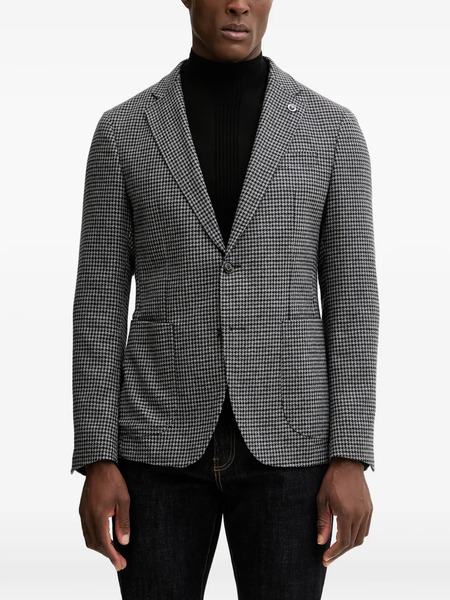  Joop! Houndstooth Single-breasted Blazer - Grey 
