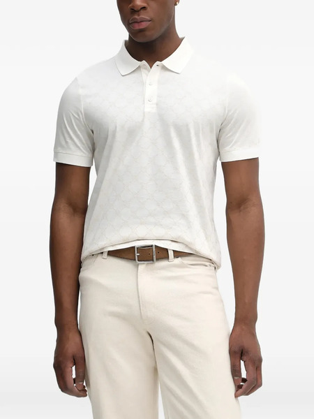  Joop! Jesse Patterned Polo Shirt - Neutrals 