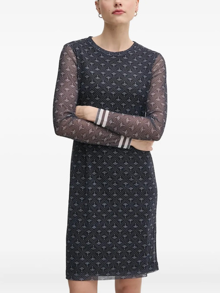  Joop! Long-sleeve Patterned Mini Dress - Blue 