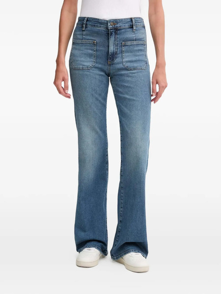  Joop! Patch Pocket Denim Flared Jeans - Blue 