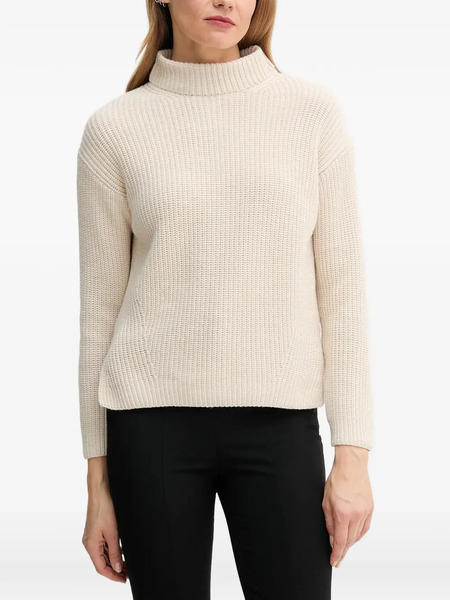  Joop! Roll-neck Side-slit Sweater - Neutrals 