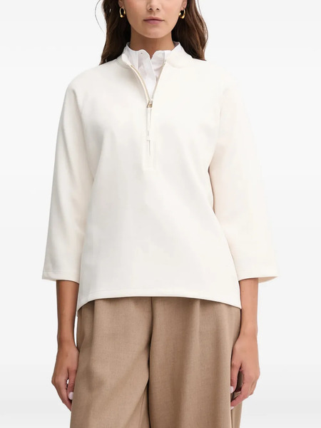  Joop! Zip Embroidered Blouse - White 