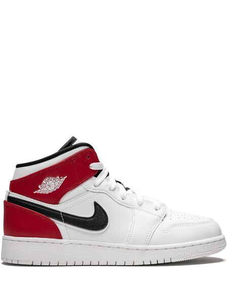  Jordan Kids Air Jordan 1 Mid Sneakers - White 