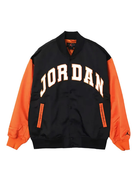  Jordan Logo-lettering Bomber Jacket - Black 
