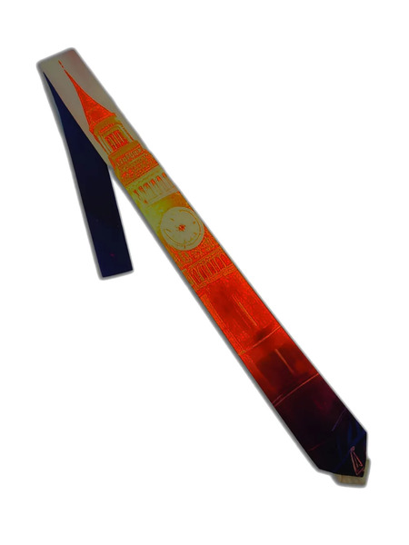  Jordanluca Clock-print Tie - Blue 