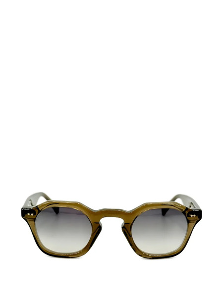  Josef Miller Milton Round-frame Sunglasses - Green 