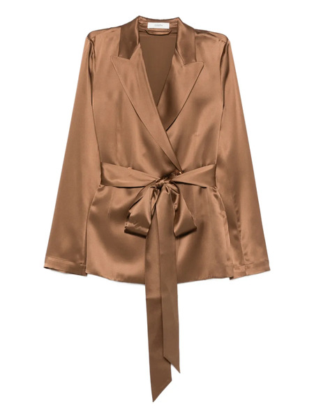  Joseph Archer Wrap Blazer - Brown 