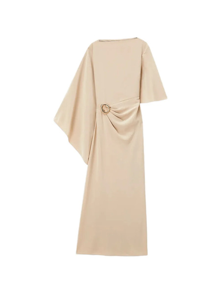  Joseph Asymmetric-sleeve Midi Dress - Neutrals 