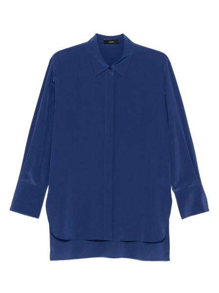  Joseph Button-down Silk Shirt - Blue 