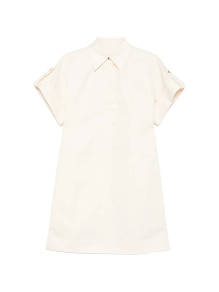  Joseph Collared Short-sleeve Mini Dress - Neutrals 