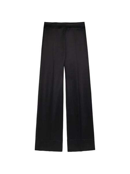  Joseph Dijon Back Slit Pockets Palazzo Pants - Black 