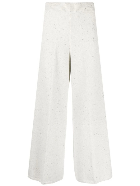  Joseph Flared Tweed Cropped Trousers - Neutrals 