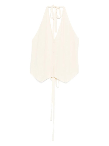  Joseph Halter-neck Button Top - Neutrals 