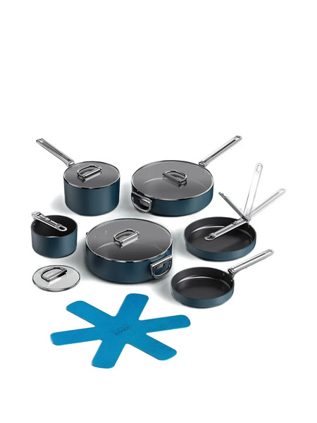  Joseph Joseph Stainless Steel Non-stick Broth Pot - Blue 