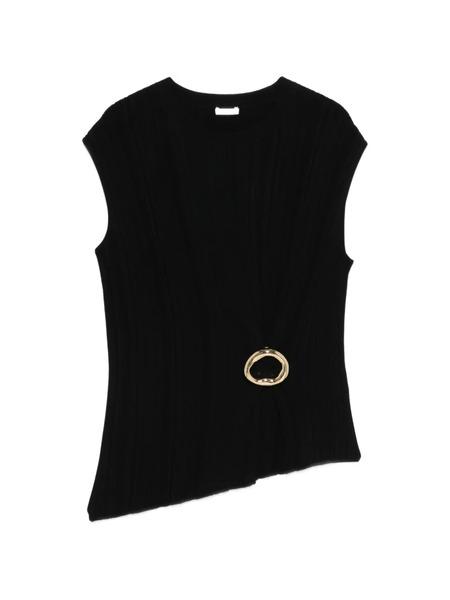  Joseph Kenit Asymmetric-hem Top - Black 