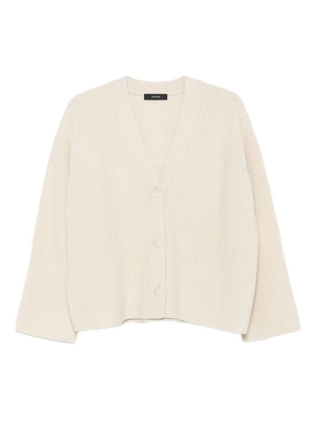  Joseph Ribbed Button Cardigan - Neutrals 