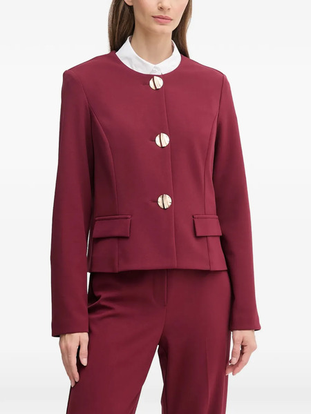  Joseph Ribkoff Button Flap-pocket Jacket - Red 