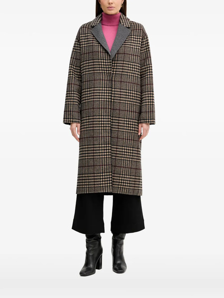  Joseph Ribkoff Checked Collared Coat - Neutrals 