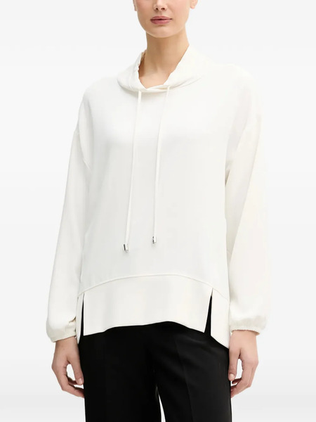  Joseph Ribkoff Drawstring Hoodie - White 