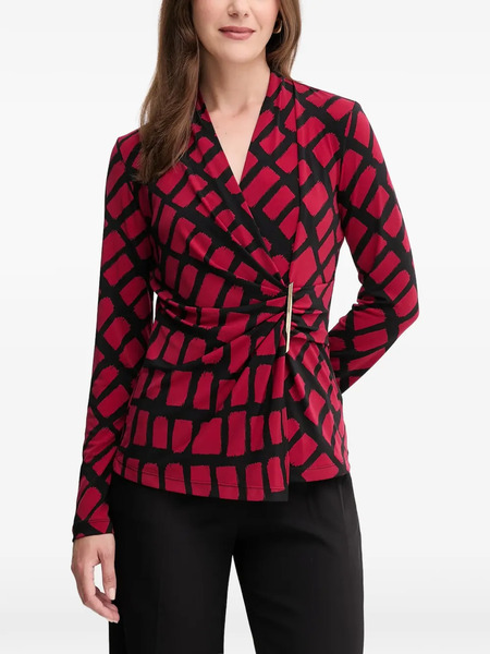  Joseph Ribkoff Geometric-pattern Blouse - Red 