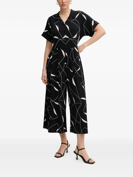  Joseph Ribkoff Patterned Jumpsuit - Black 