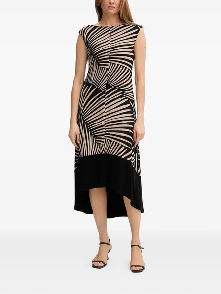  Joseph Ribkoff Patterned Midi Dress - Black 