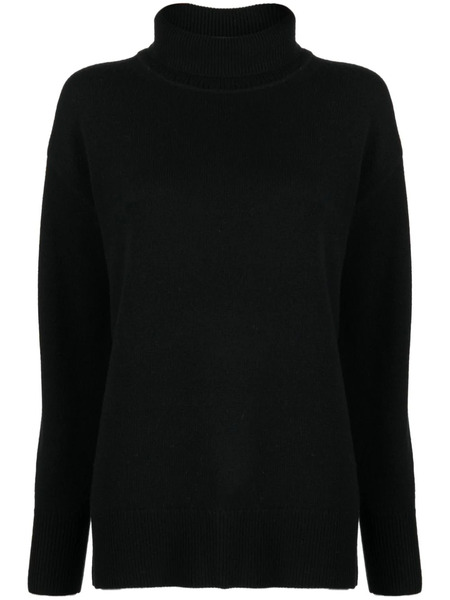  Joseph Roll-neck Merino Wool Jumper - Black 
