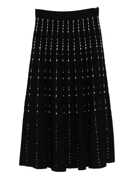  Joseph Striped Midi Skirt - Black 