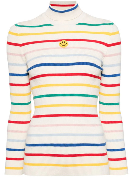  Joshua Sanders Striped Ribbed Jumper - Neutrals 