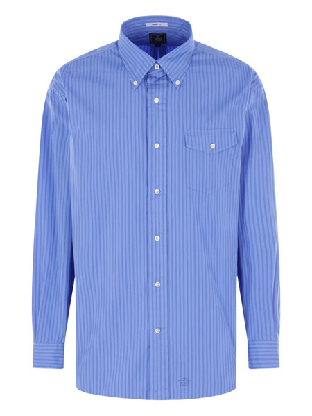  J.press Striped Pocket Shirt - Blue 