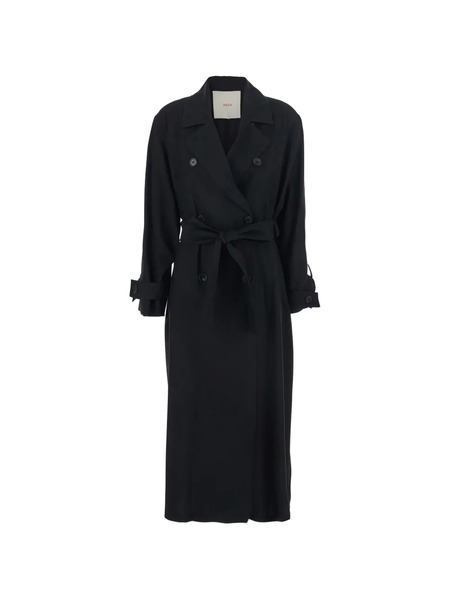  Jucca Buttoned Belted Coat - Black 