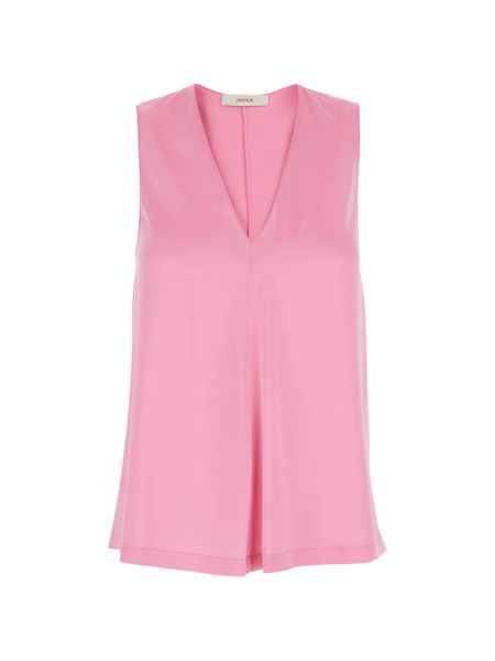  Jucca V-neck Sleeveless Top - Pink 