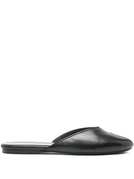  Jude Date Flat Mules - Black 