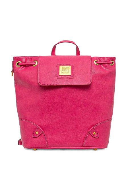  Juicy Couture Drawstring Flap Backpack - Pink 